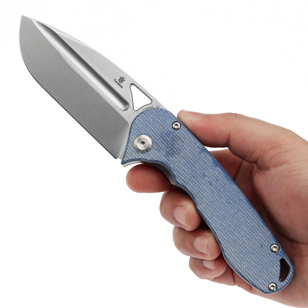 Tenable Bömbur D2钢 Micarta手柄 T1054A5 蓝色 500