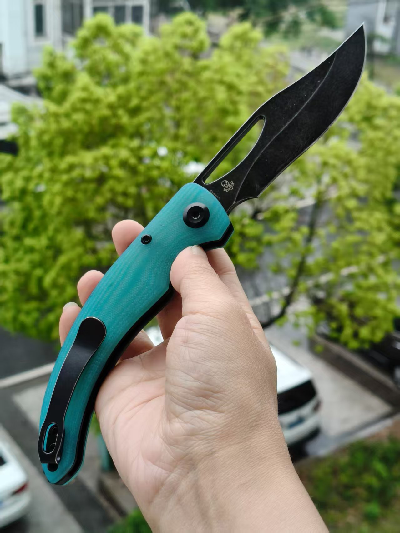 Tenable Gideon Nitro V钢 G10手柄 T1119A5 蓝色 500
