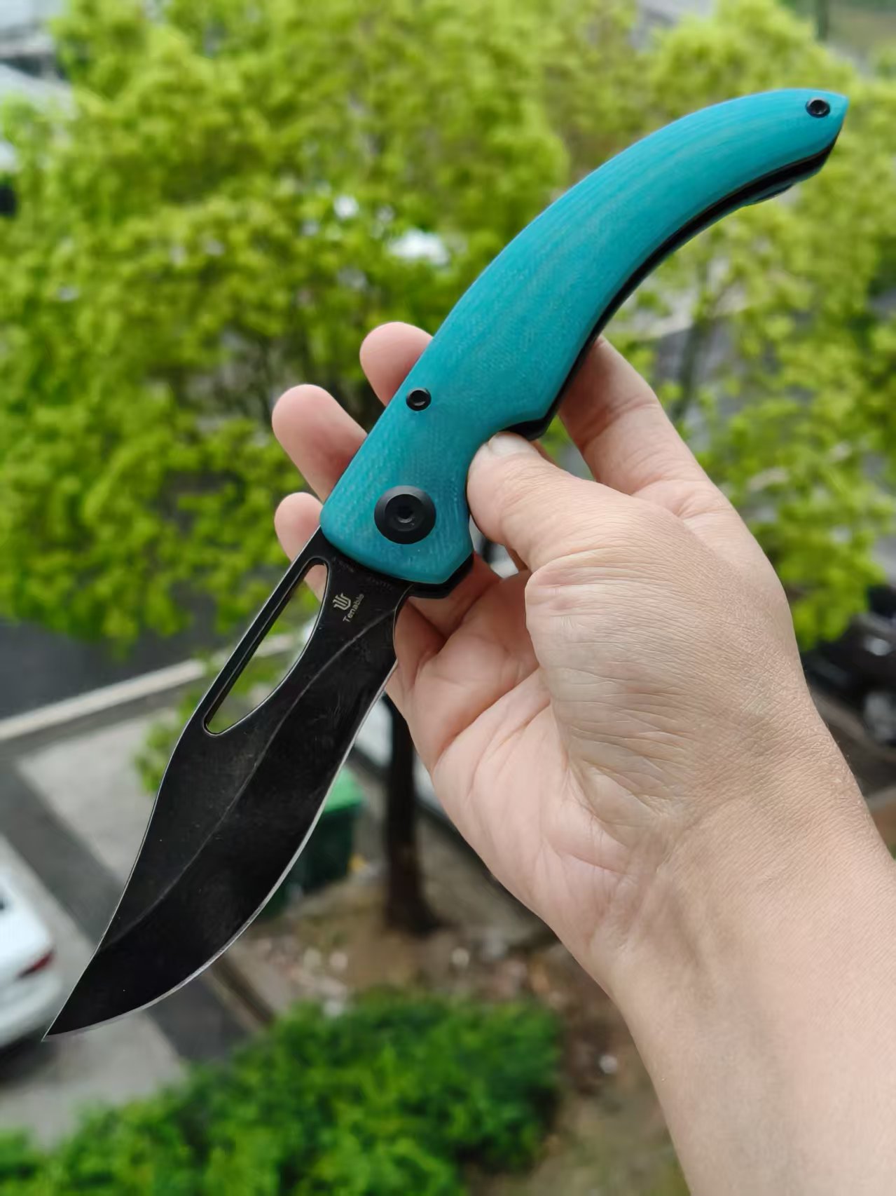 Tenable Gideon Nitro V钢 G10手柄 T1119A5 蓝色 500