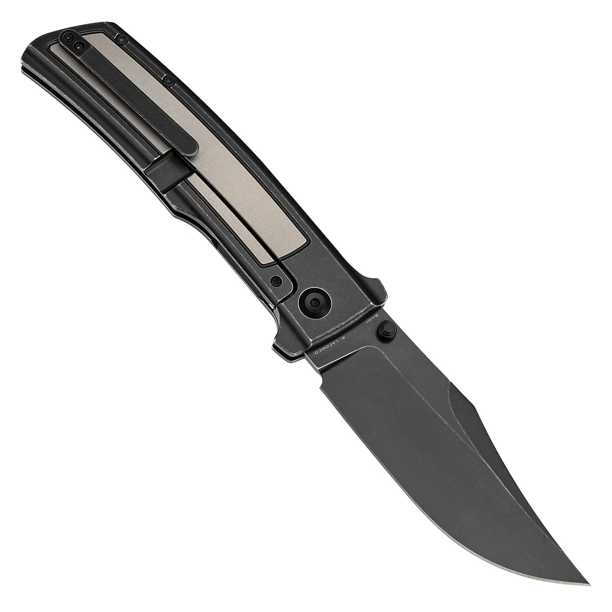 KANSEPT Bison CPM S35VN 钢 钛手柄 K1108B1 钛黑格里色 1400