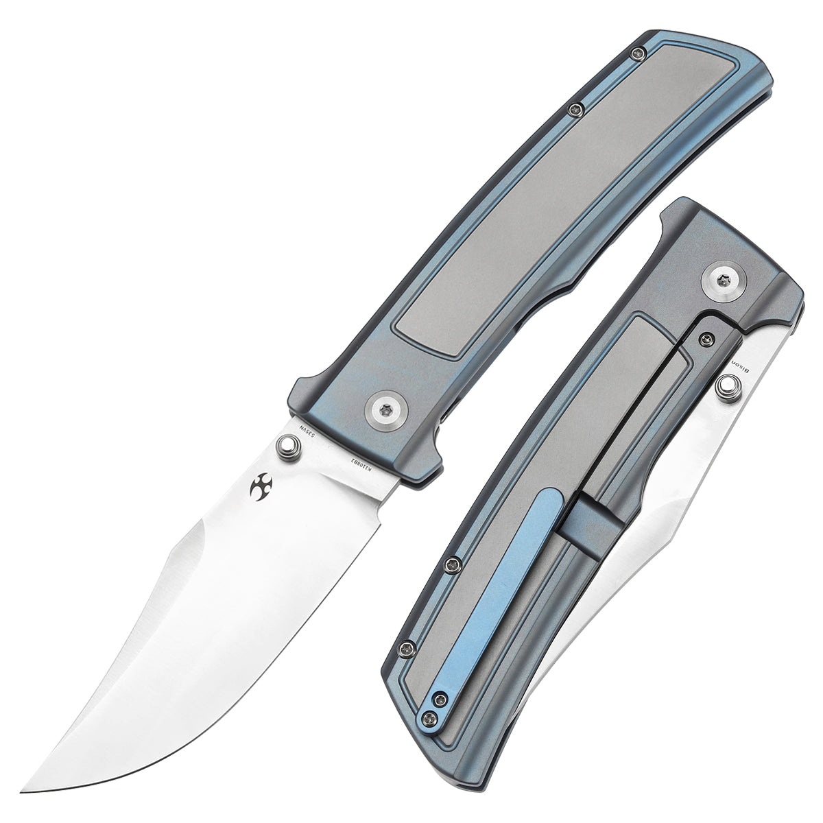 KANSEPT Bison CPM S35VN钢 钛手柄 K1108B2 钛蓝色 1400