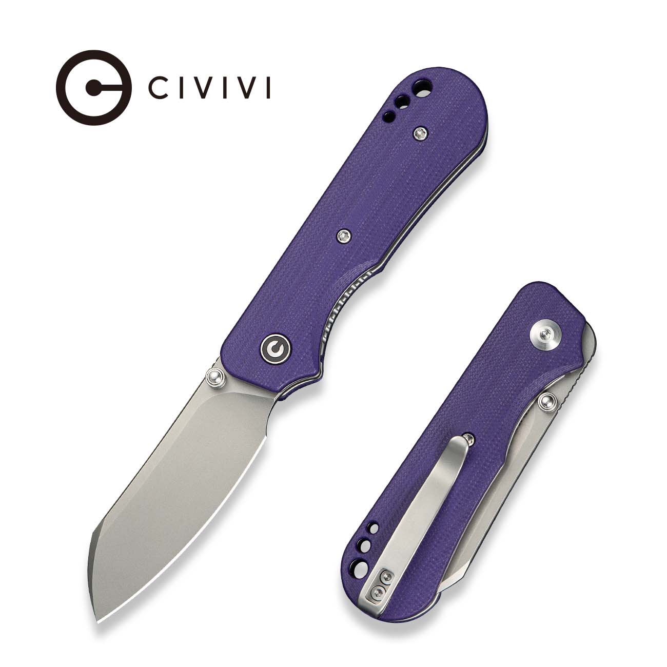 CIVIVI Crabby 14C28N钢 G10手柄 C24055-2 紫色 500
