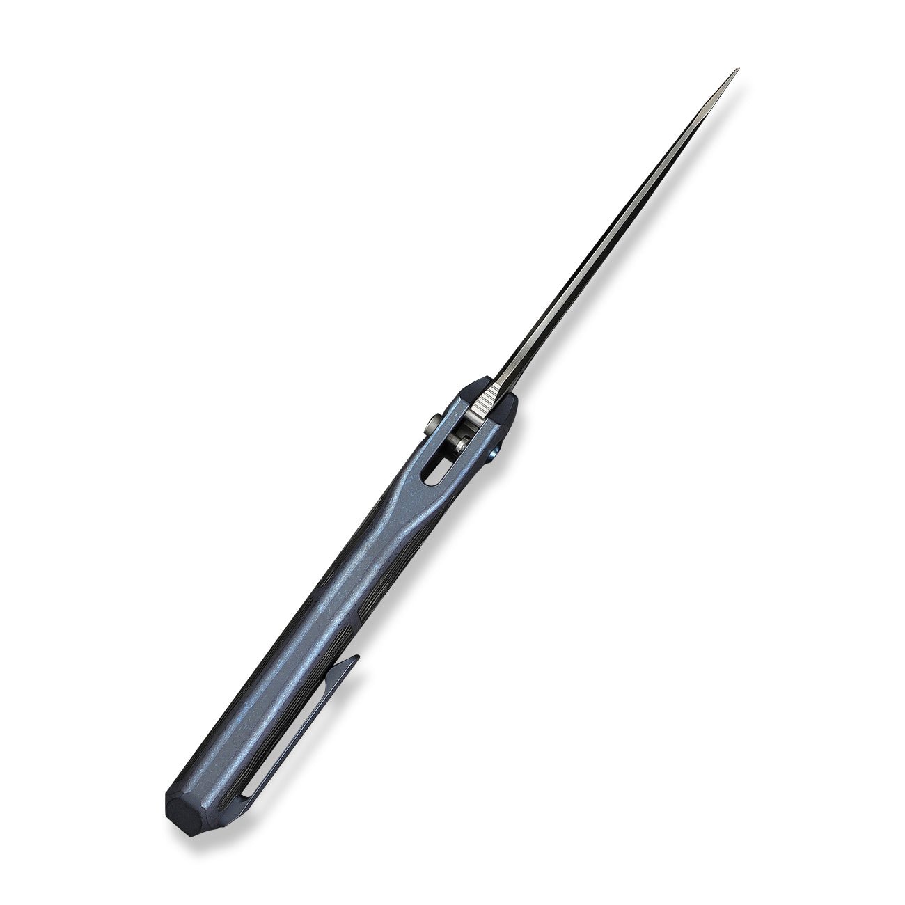 WEKNIFE 702XI M390钢 钛+碳纤维手柄 WE07B-1 钛蓝色 3100