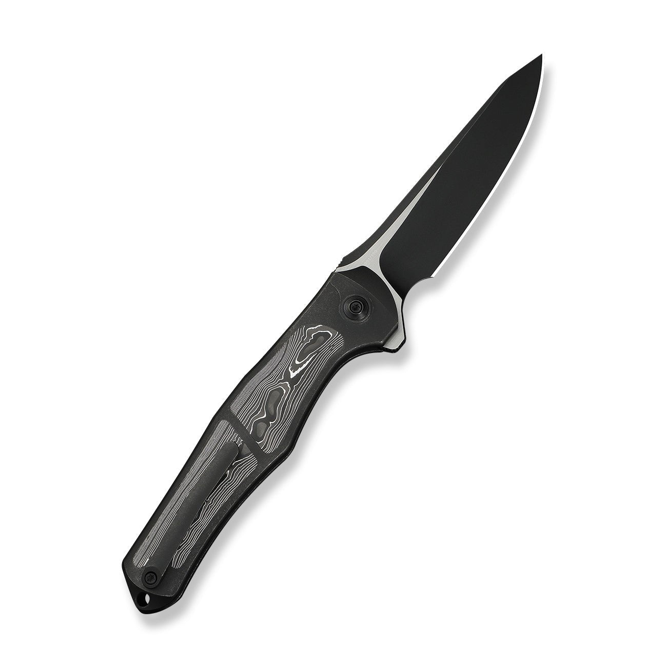 WEKNIFE 702XI M390钢 钛+碳纤维手柄 WE07B-2 钛黑色 3200