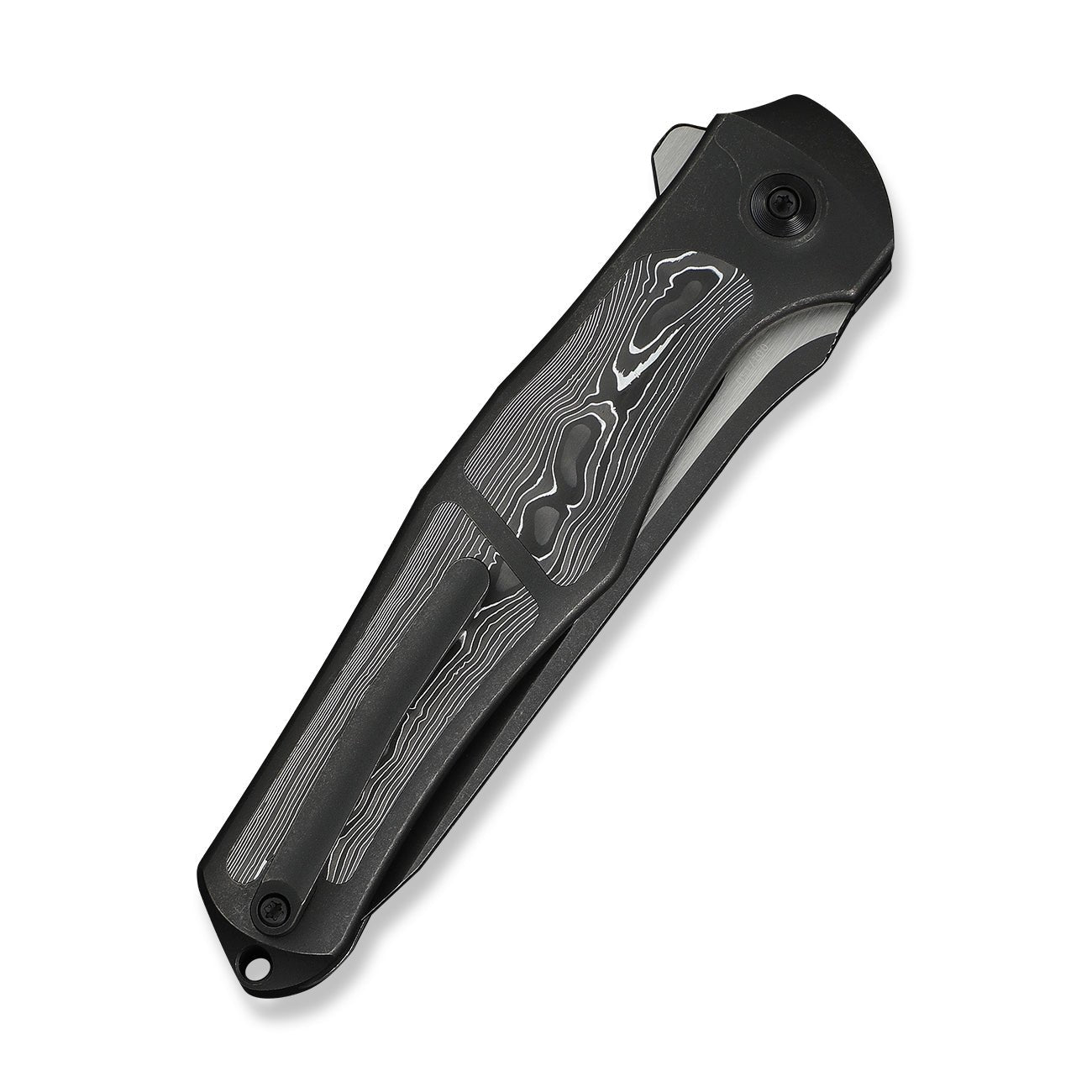 WEKNIFE 702XI M390钢 钛+碳纤维手柄 WE07B-2 钛黑色 3200