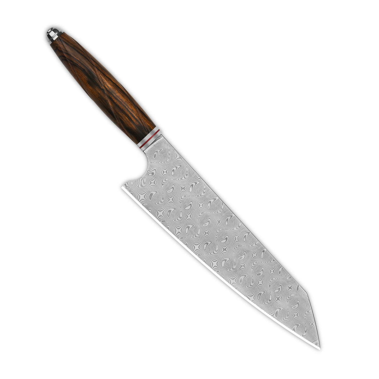 QSP Kitchen Knife Mulan系列 8英寸大马士革钢 沙漠铁木柄 QS-KK-004B 木色 1300
