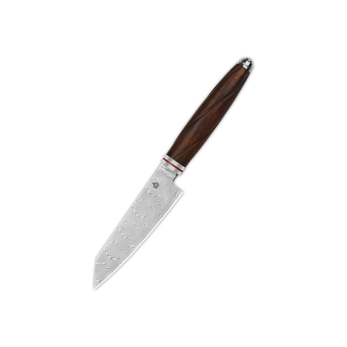 QSP Kitchen Knife Mulan系列 4英寸大马士革钢 沙漠铁木柄 QS-KK-005B 木色 750