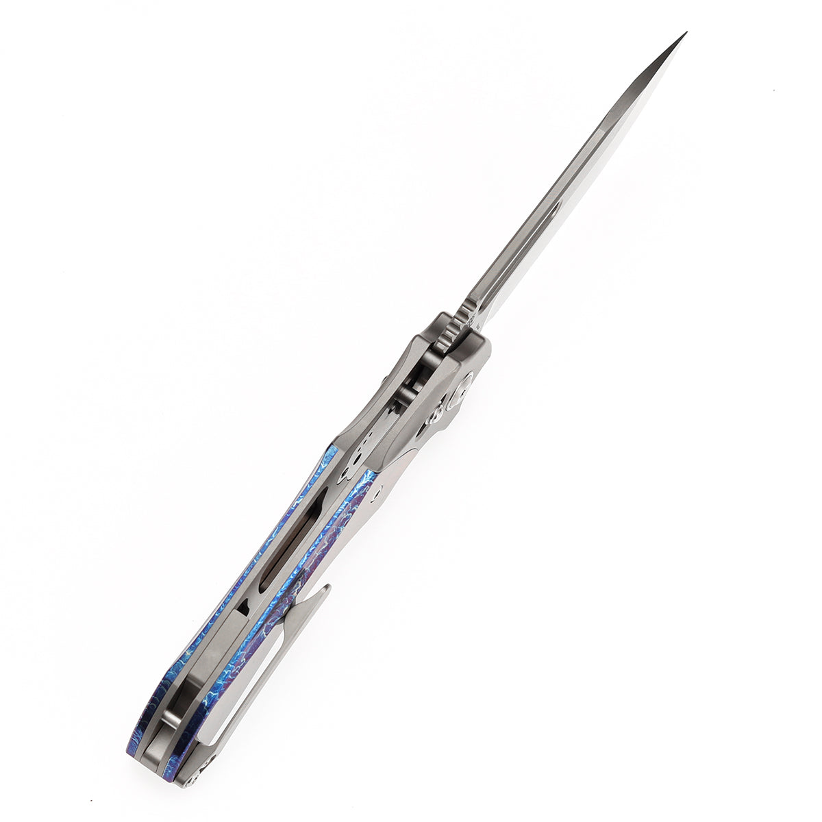 KANSEPT Quasar 大马士革钢 钛手柄 K1099V3 黑蓝色 1900