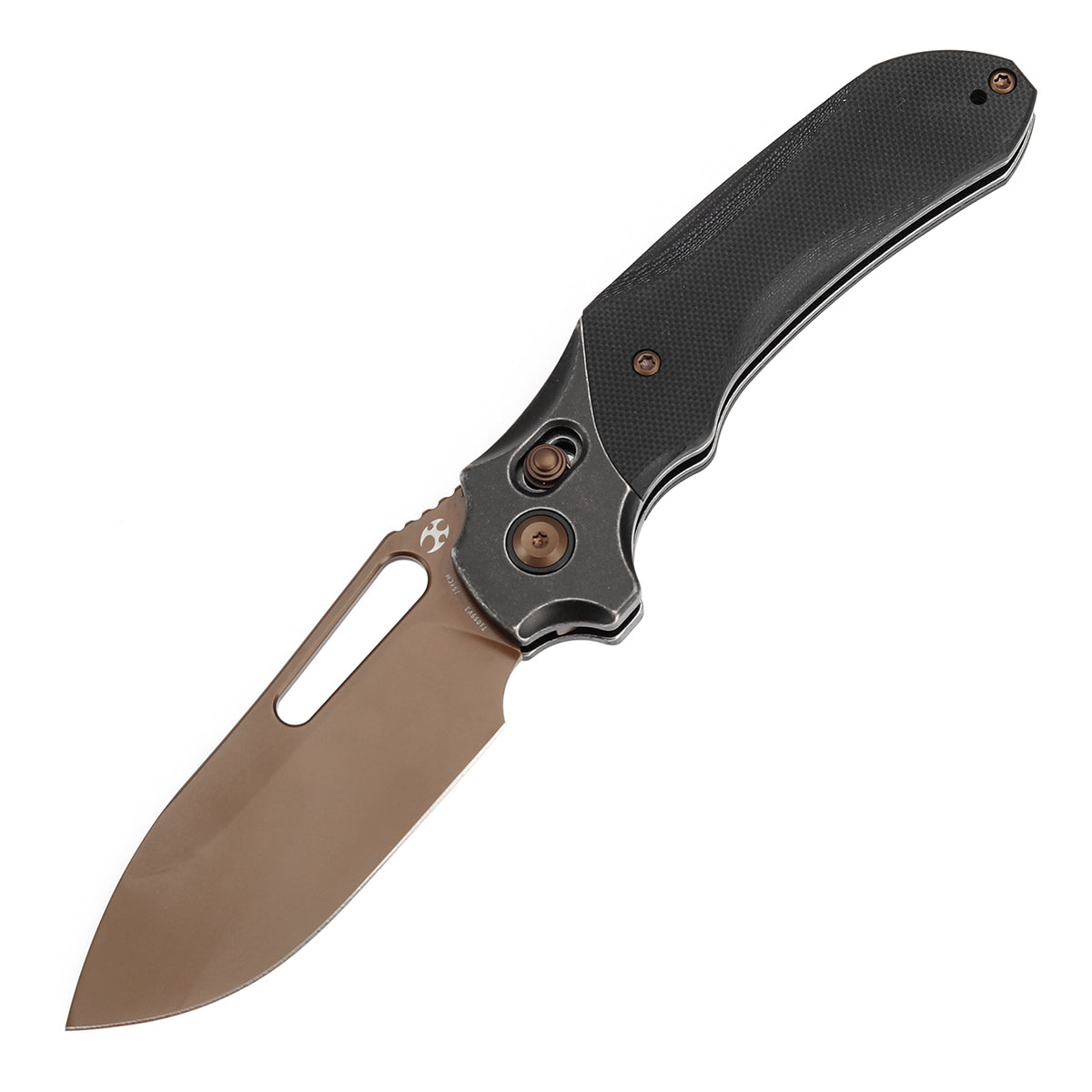 KANSEPT Quasar 154CM钢 G10 手柄 T1099V3 深玫瑰金色 880