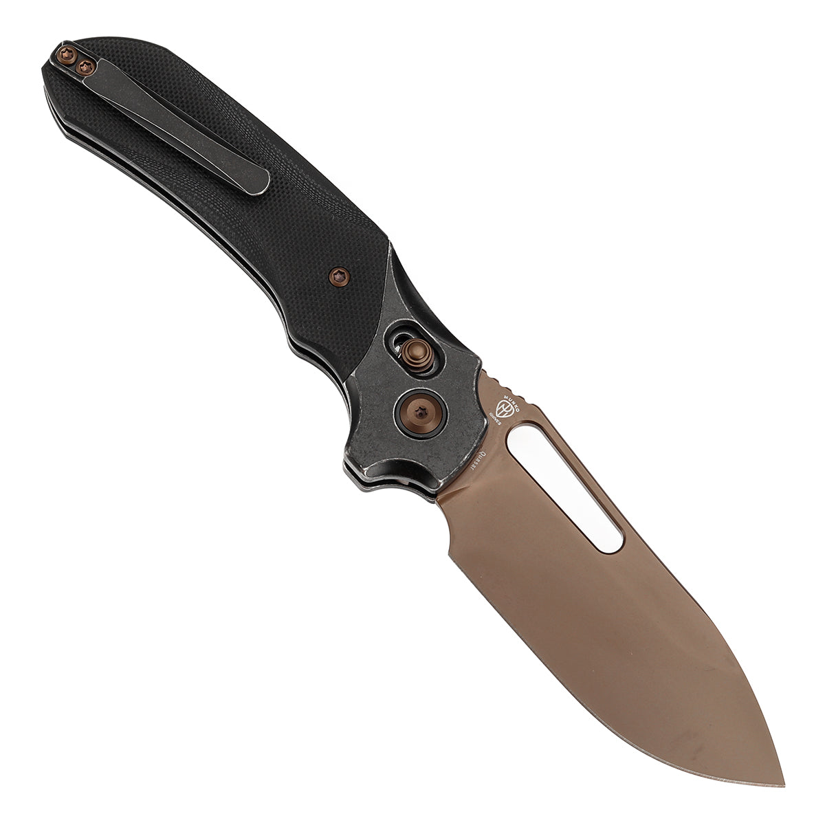 KANSEPT Quasar 154CM钢 G10 手柄 T1099V3 深玫瑰金色 880