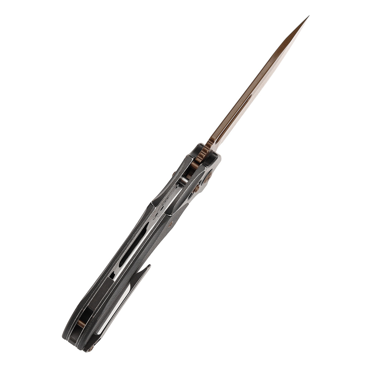 KANSEPT Quasar 154CM钢 G10 手柄 T1099V3 深玫瑰金色 880