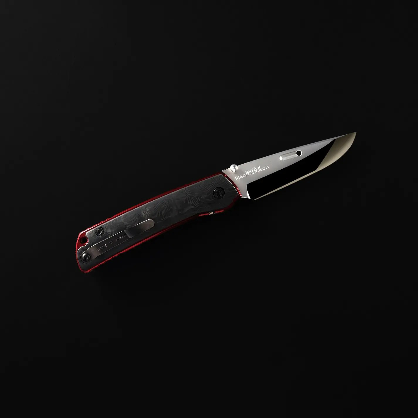 Rockstead HIGOⅡ X-FCF-ZDP (BDR) 日本花田洋肥厚二代钛柄碳纤维贴片