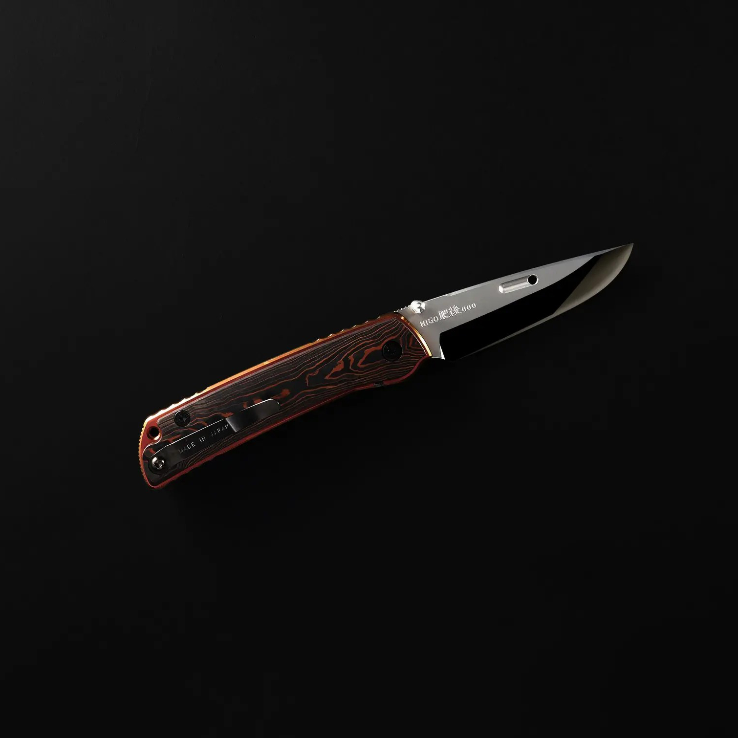 Rockstead HIGOⅡ X-FCF-ZDP (CC) 日本花田洋肥厚二代钛柄碳纤维贴片