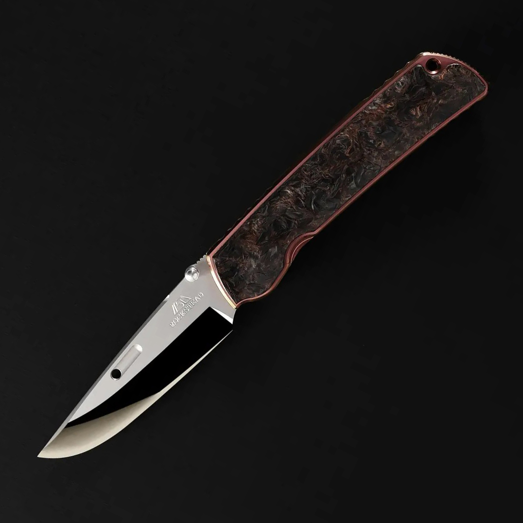 Rockstead HIGOⅡ X-FCF-ZDP (DMC) 日本花田洋肥厚二代钛柄碳纤维贴片