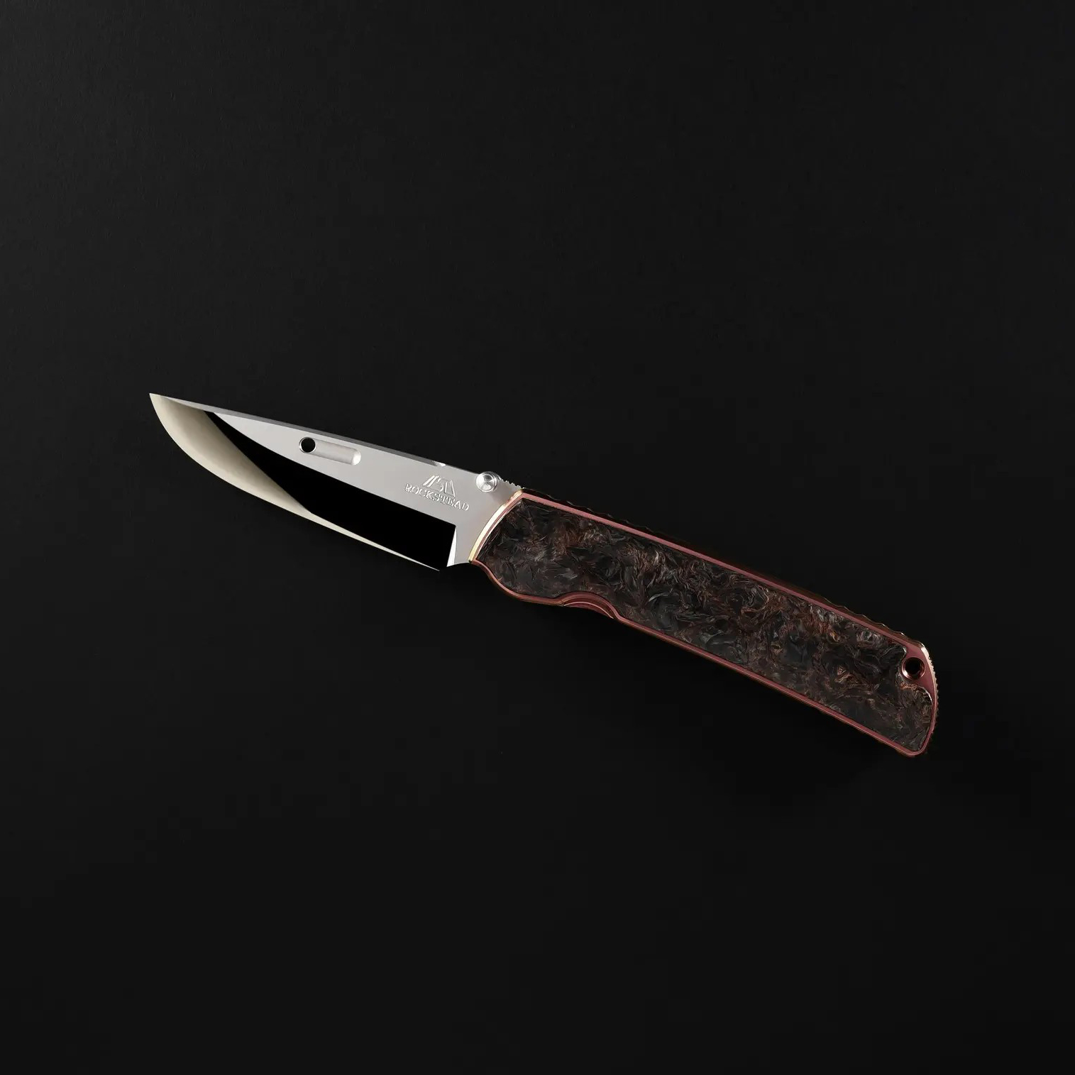 Rockstead HIGOⅡ X-FCF-ZDP (DMC) 日本花田洋肥厚二代钛柄碳纤维贴片