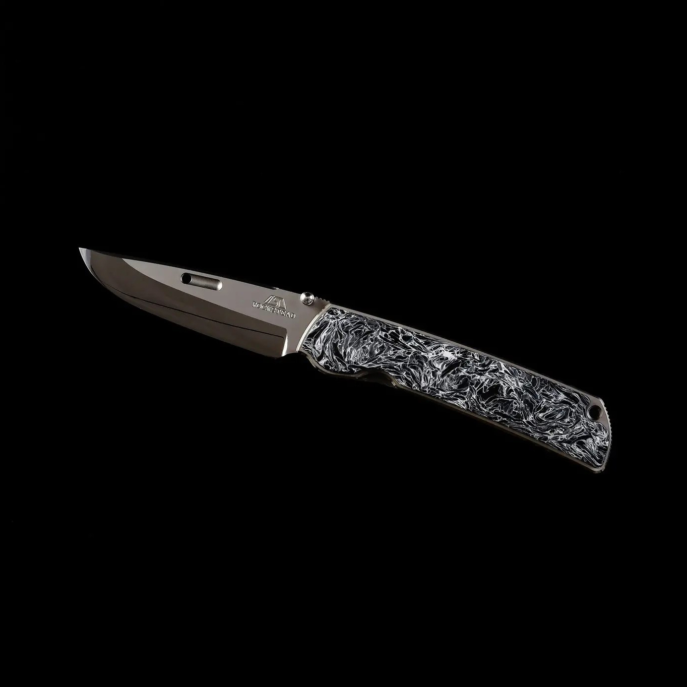 Rockstead HIGOⅡ X-FCF-ZDP (DMP) 日本花田洋肥厚二代钛柄碳纤维 大理石纹贴片