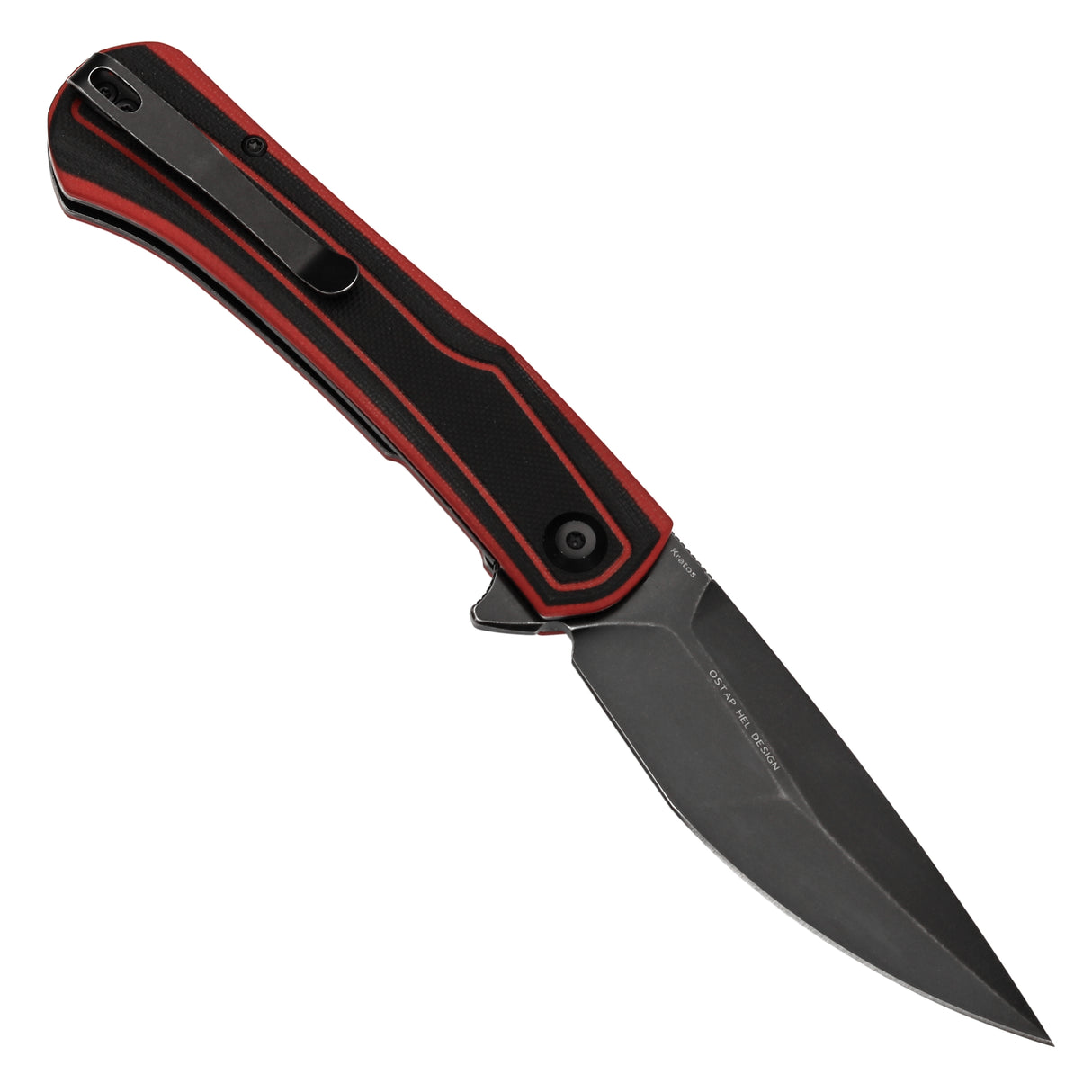 Tenable Kratos Nitro-V钢 G10手柄 T1024A1 黑红色 400