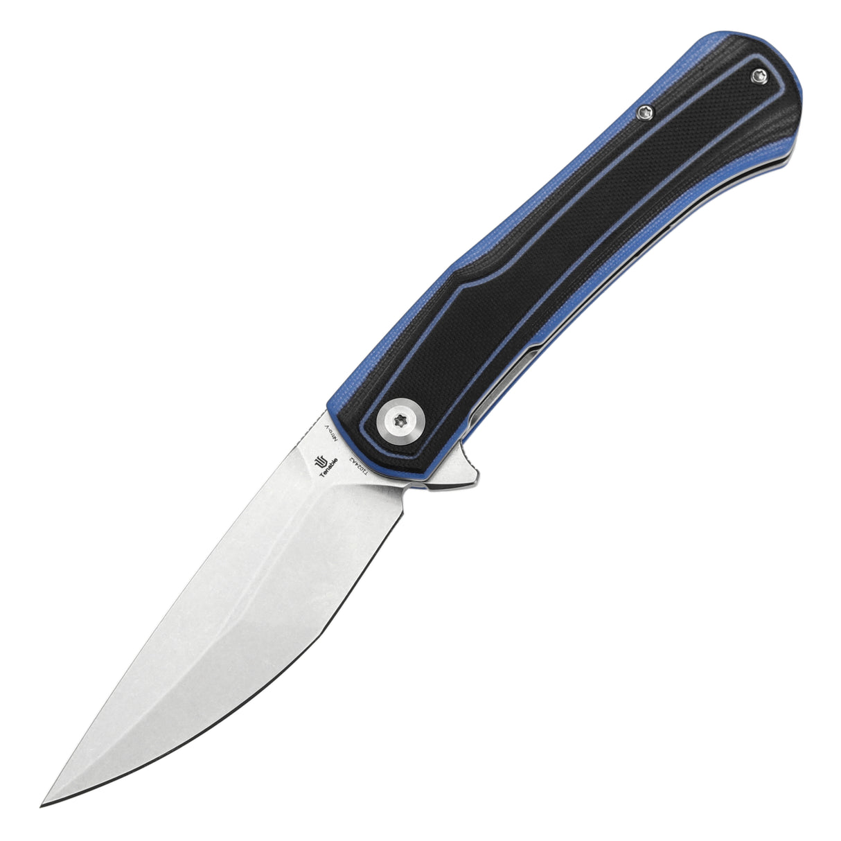 Tenable Kratos Nitro-V钢 G10手柄 T1024A2 黑蓝色 400