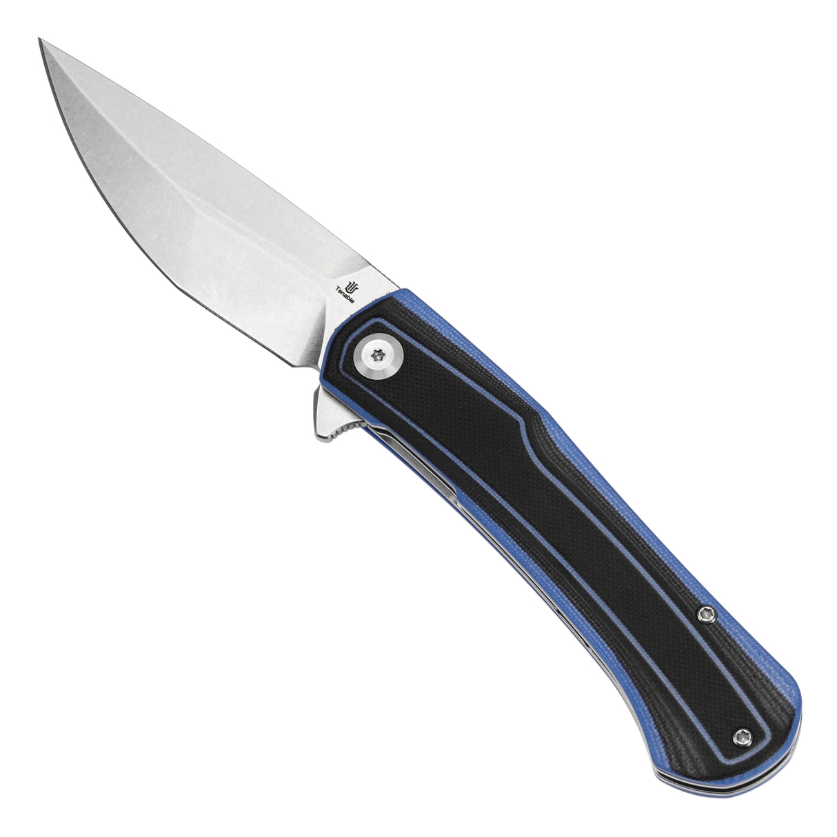 Tenable Kratos Nitro-V钢 G10手柄 T1024A2 黑蓝色 400