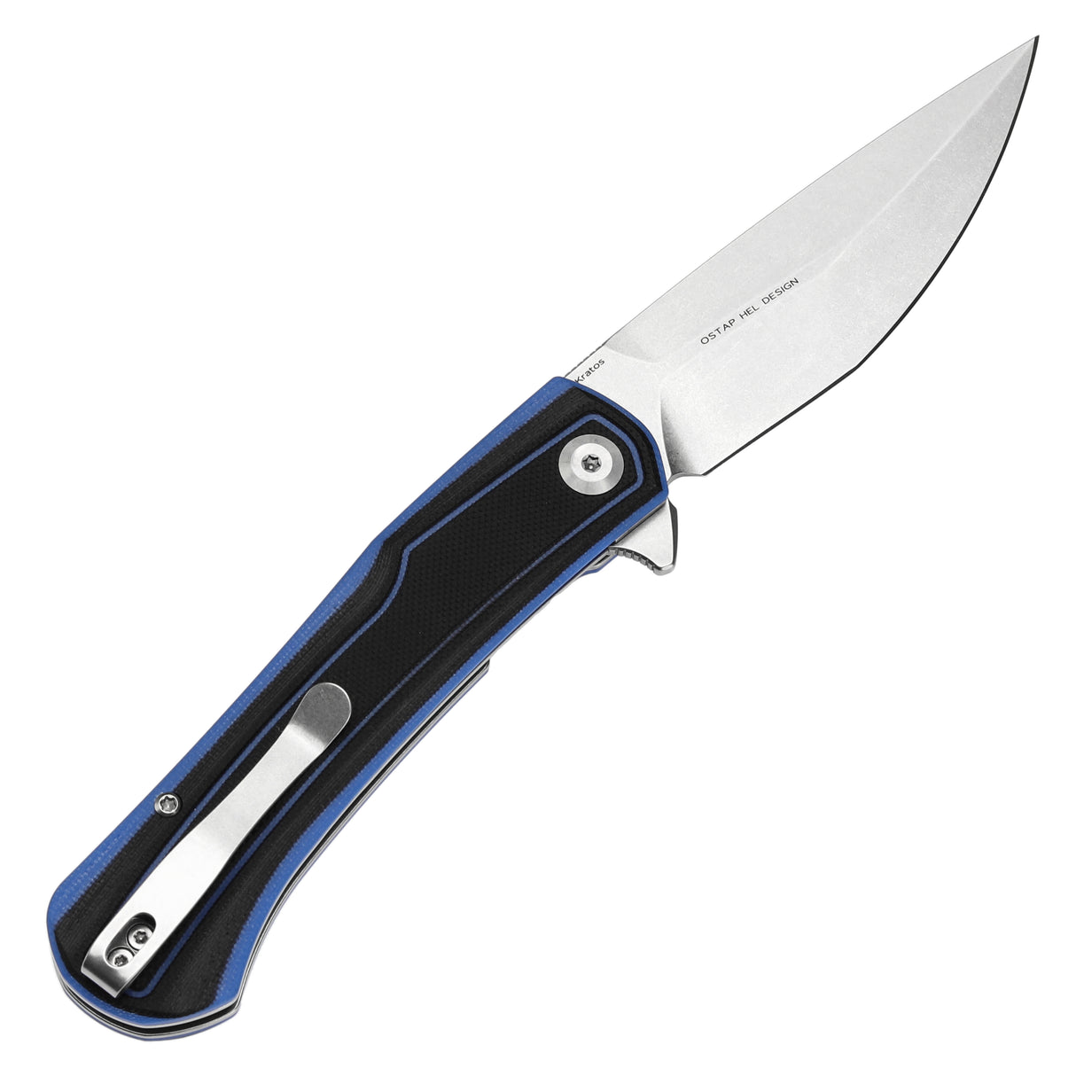 Tenable Kratos Nitro-V钢 G10手柄 T1024A2 黑蓝色 400