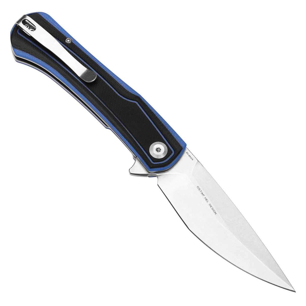 Tenable Kratos Nitro-V钢 G10手柄 T1024A2 黑蓝色 400