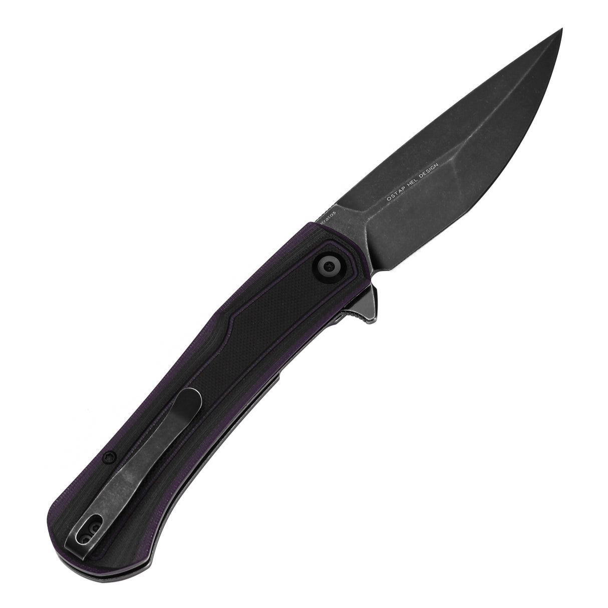 Tenable Kratos Nitro-V钢 G10手柄 T1024A3 黑紫色 400