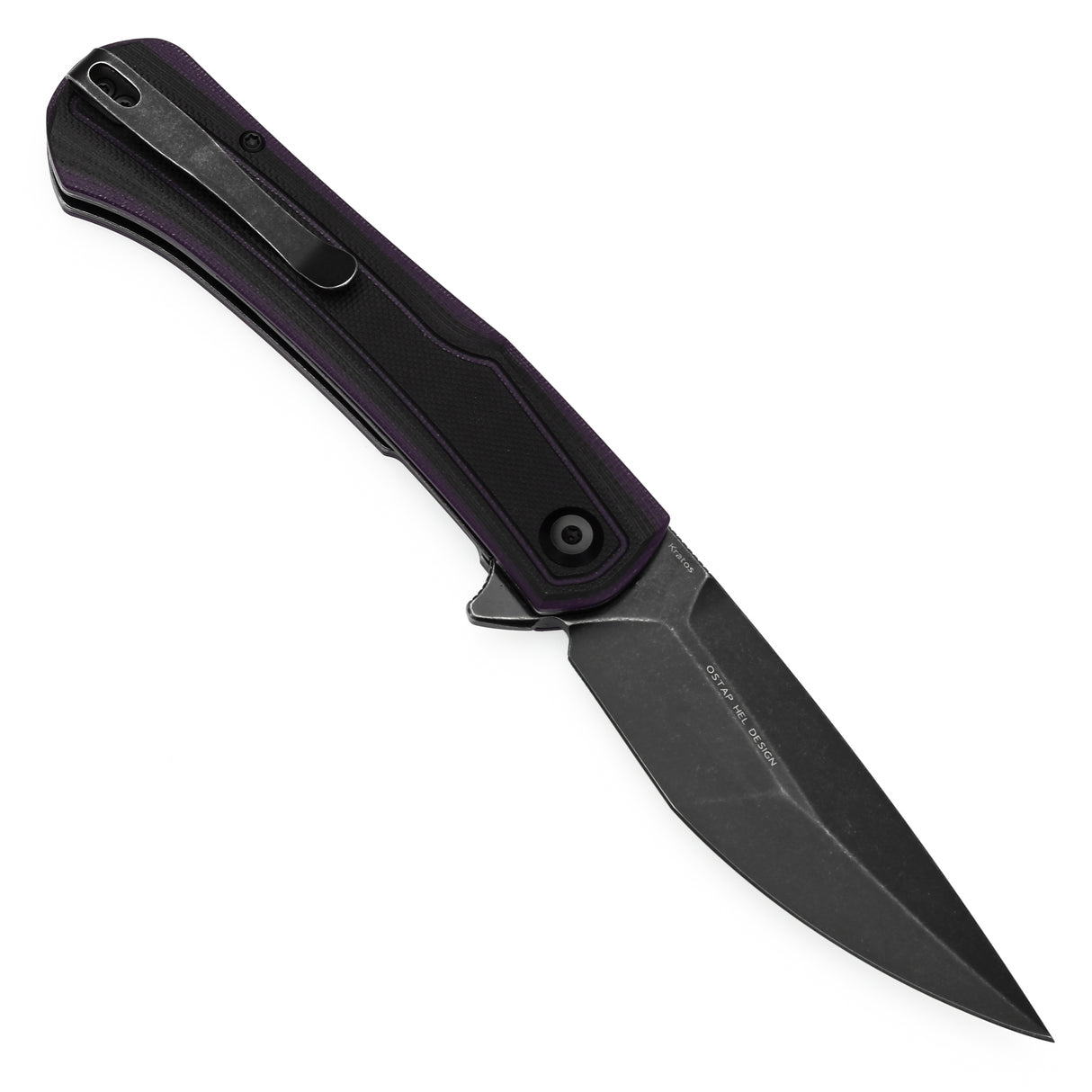 Tenable Kratos Nitro-V钢 G10手柄 T1024A3 黑紫色 400