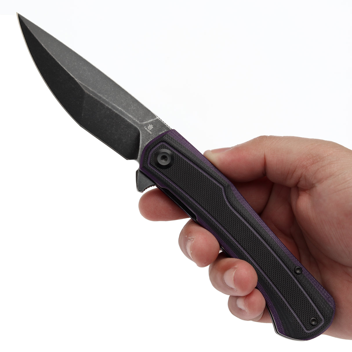 Tenable Kratos Nitro-V钢 G10手柄 T1024A3 黑紫色 400