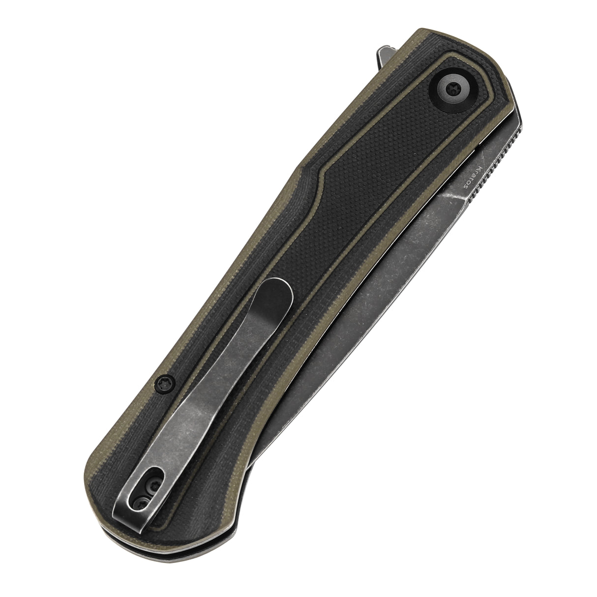 Tenable Kratos Nitro-V钢 G10手柄 T1024A4 黑绿色 400