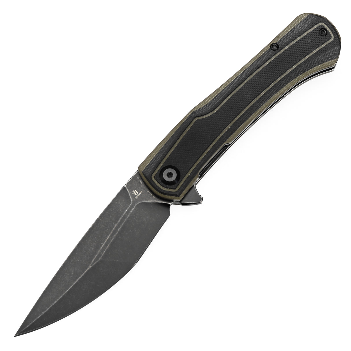 Tenable Kratos Nitro-V钢 G10手柄 T1024A4 黑绿色 400