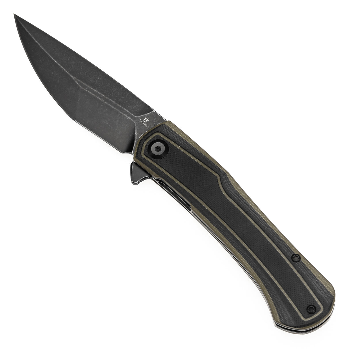 Tenable Kratos Nitro-V钢 G10手柄 T1024A4 黑绿色 400