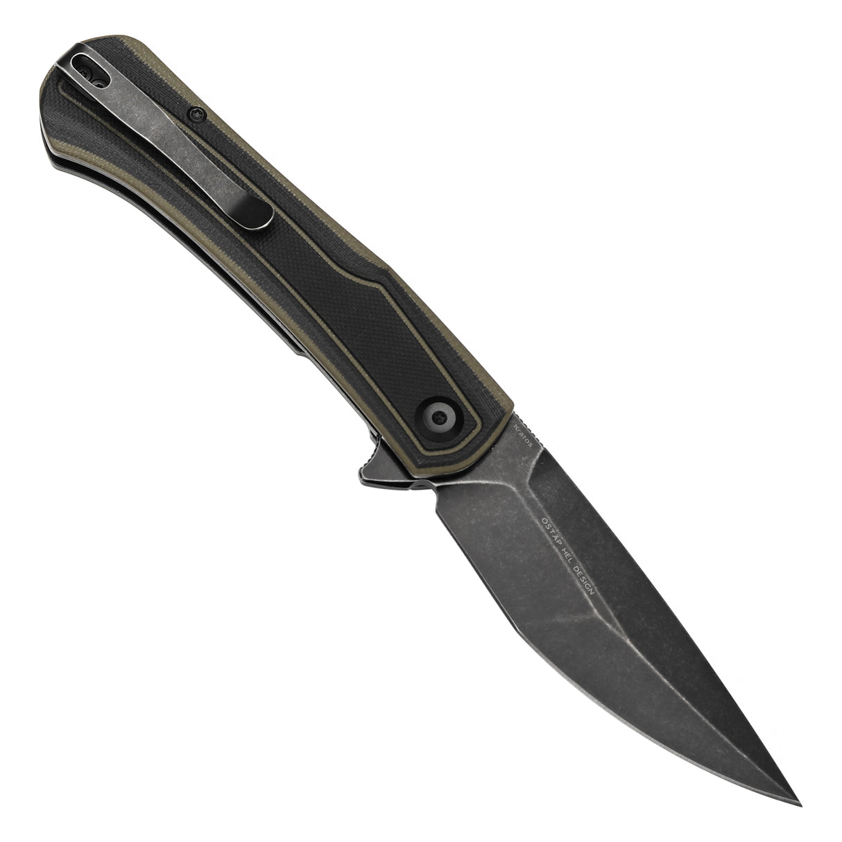 Tenable Kratos Nitro-V钢 G10手柄 T1024A4 黑绿色 400