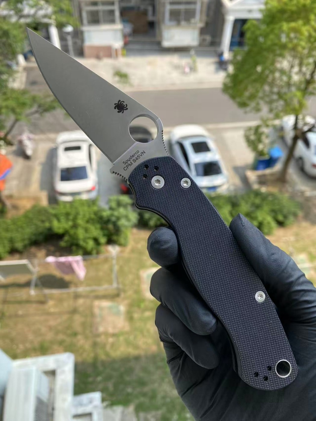 新版本 Spyderco C81GP2 CPM-S45VN钢 G10手柄 1380