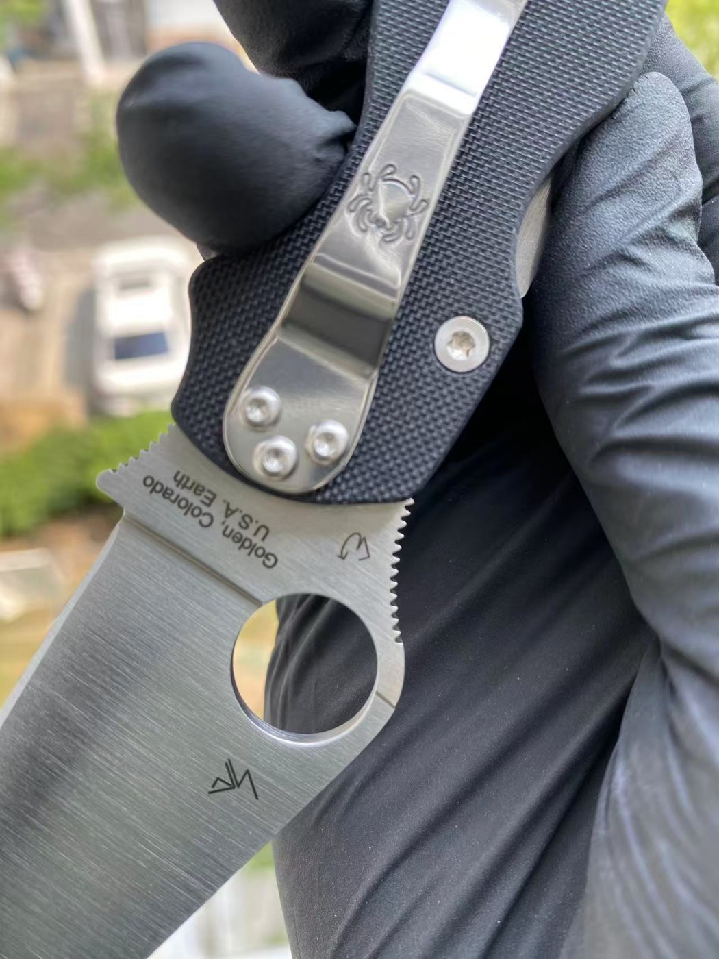 新版本 Spyderco C81GP2 CPM-S45VN钢 G10手柄 1380