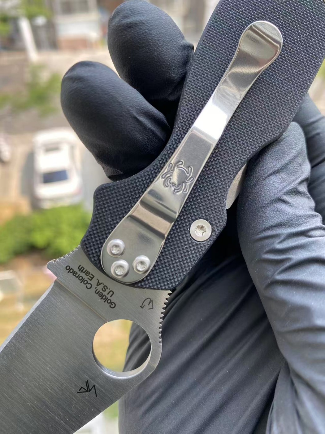 新版本 Spyderco C81GP2 CPM-S45VN钢 G10手柄 1380