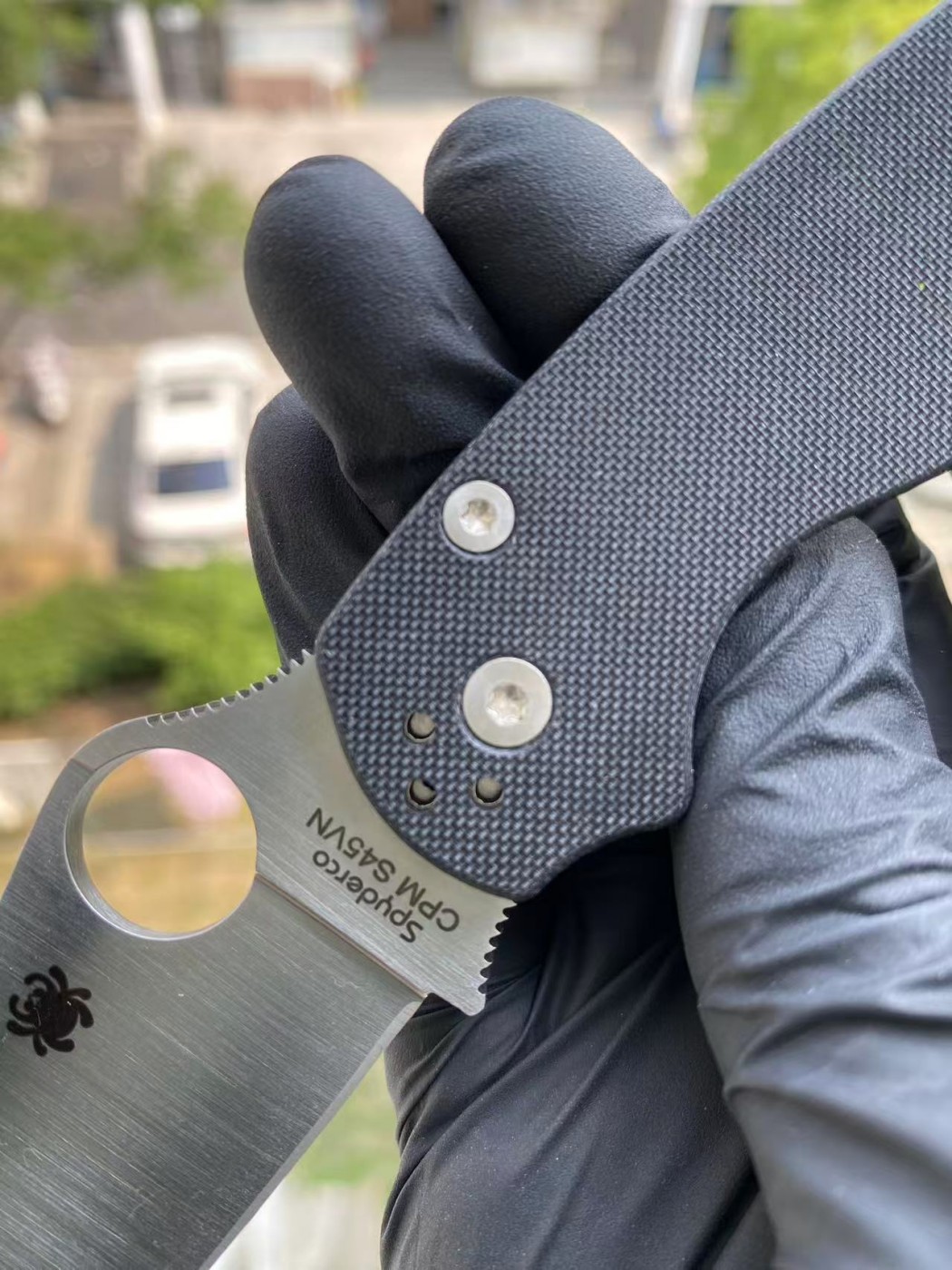 新版本 Spyderco C81GP2 CPM-S45VN钢 G10手柄 1380