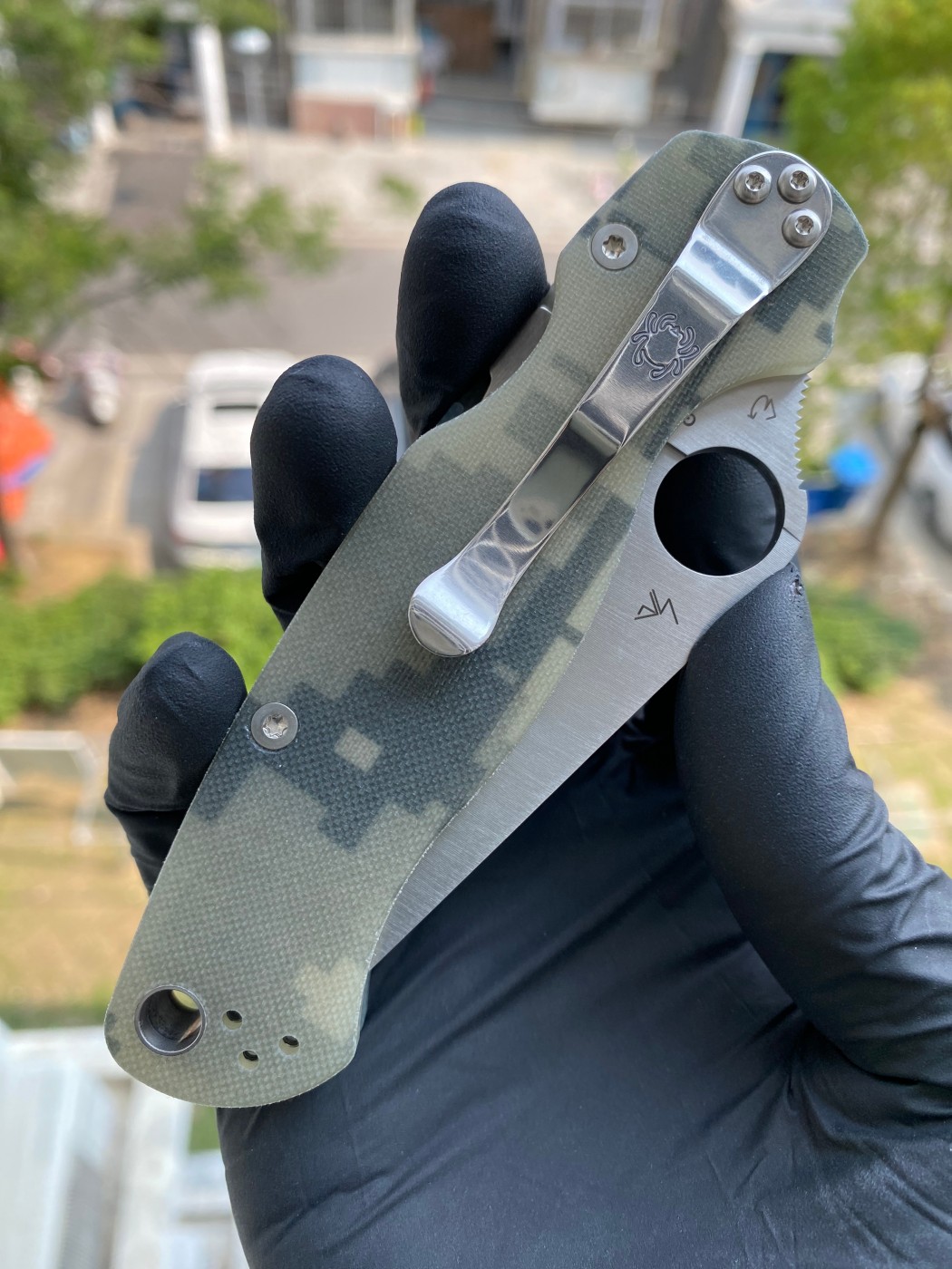 新版本 Spyderco C81GPCMO2 S45VN钢 G10柄 1350