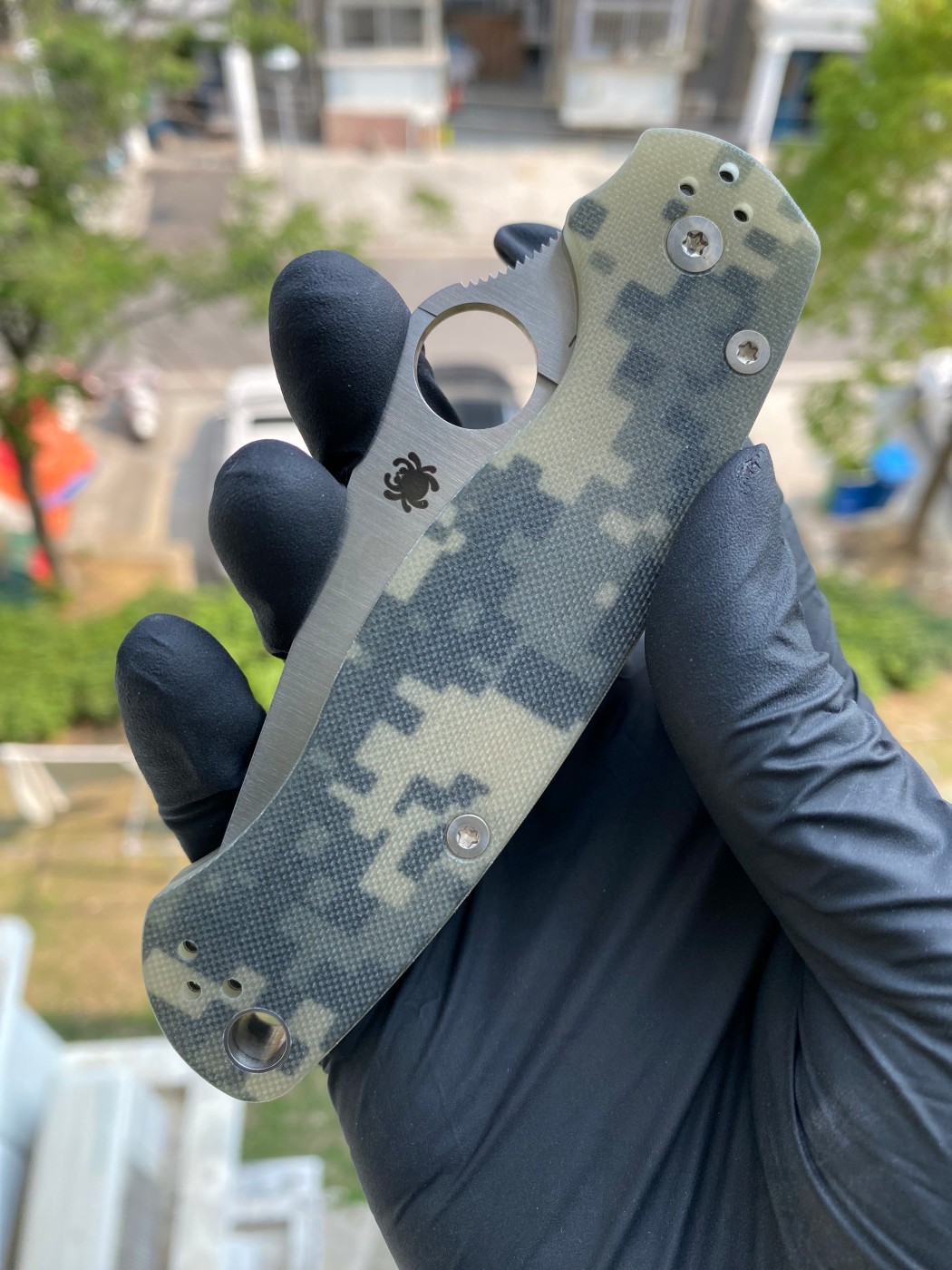 新版本 Spyderco C81GPCMO2 S45VN钢 G10柄 1350