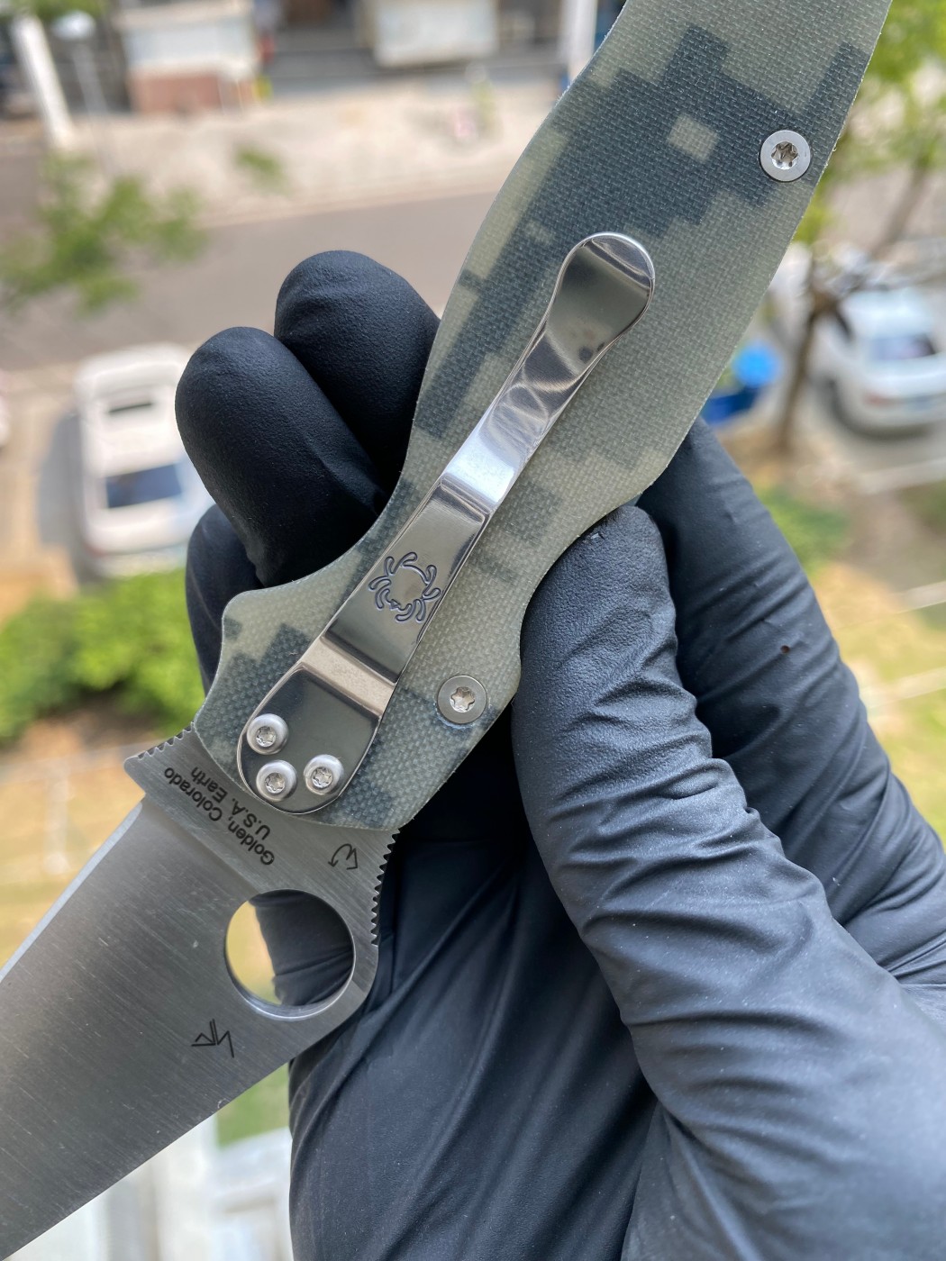 新版本 Spyderco C81GPCMO2 S45VN钢 G10柄 1350