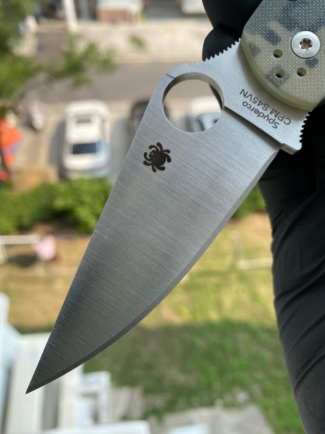 新版本 Spyderco C81GPCMO2 S45VN钢 G10柄 1350