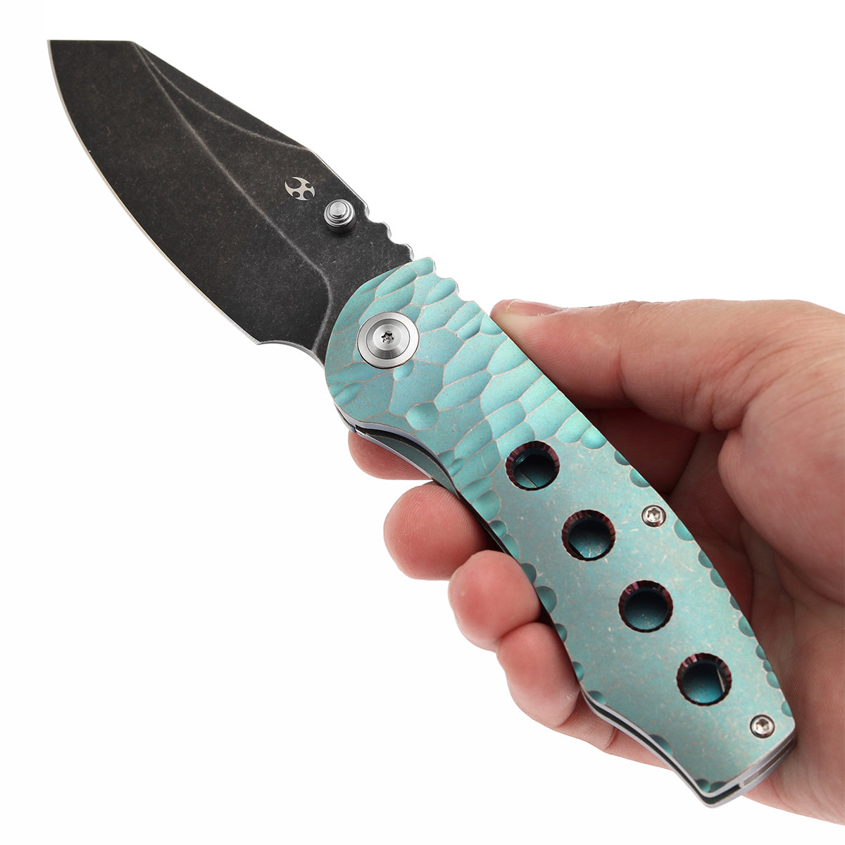 KANSEPT Caveman CPM 20CV钢 钛手柄 K1110A3 绿色 1700