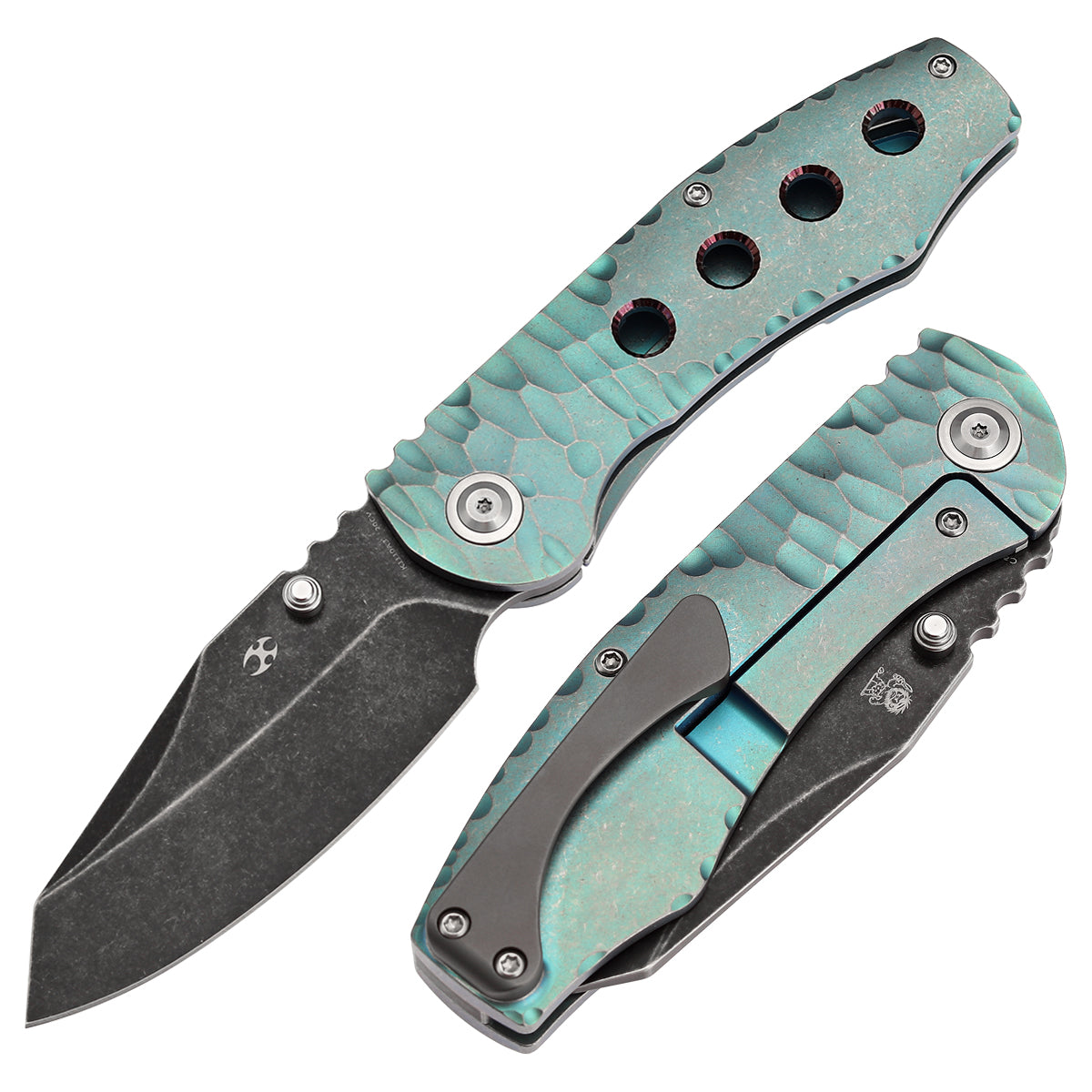 KANSEPT Caveman CPM 20CV钢 钛手柄 K1110A3 绿色 1700