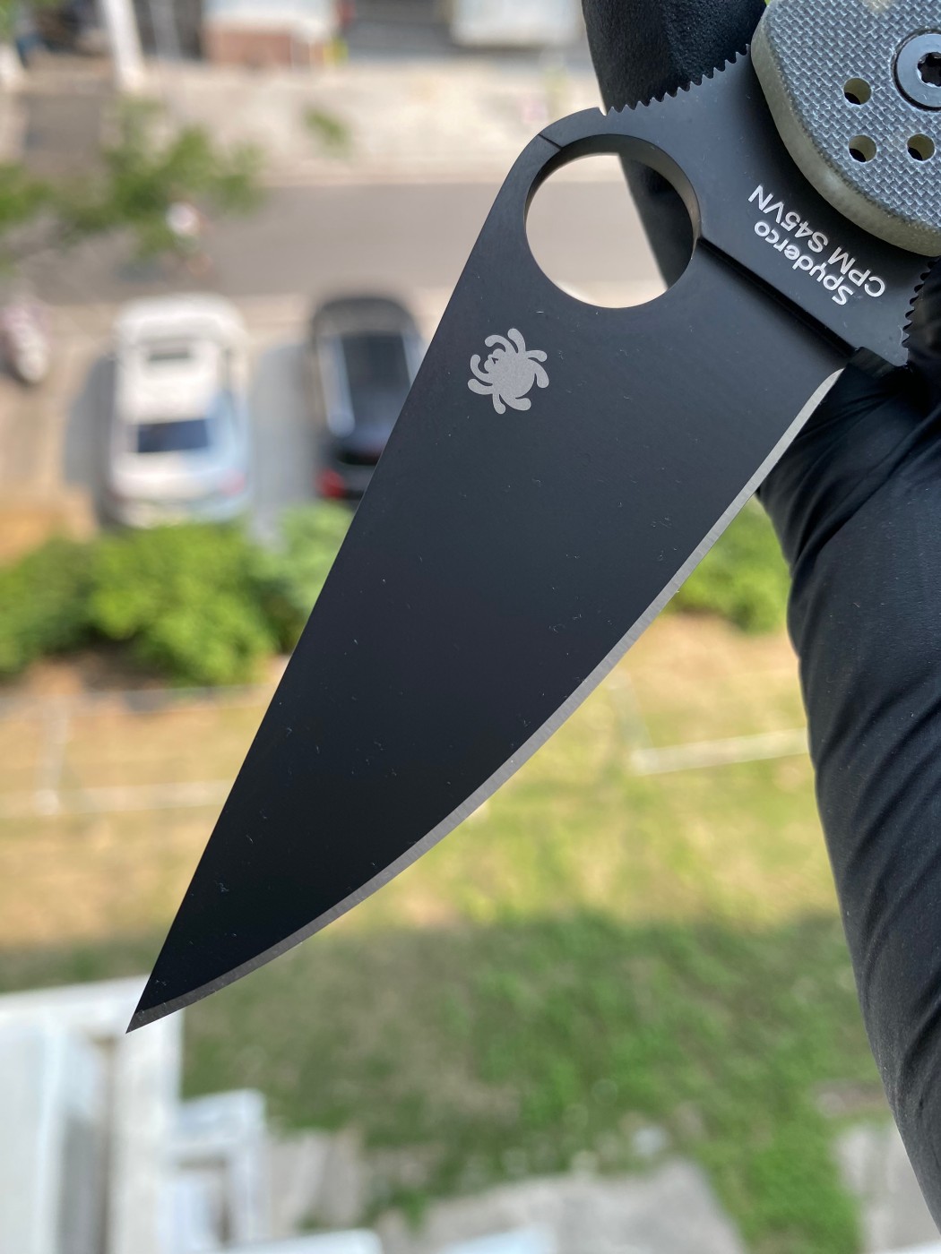 新版本 Spyderco  C81GPCMOBK2   CPM S45VN钢   G-10手柄  迷彩色    1350
