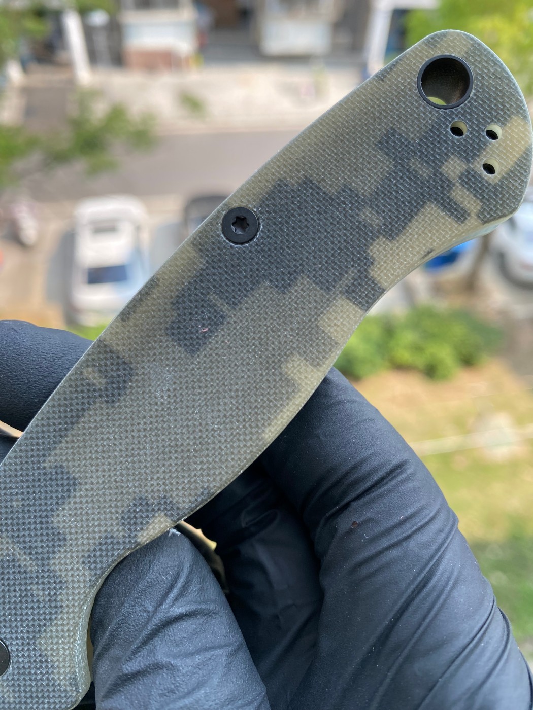 新版本 Spyderco  C81GPCMOBK2   CPM S45VN钢   G-10手柄  迷彩色    1350