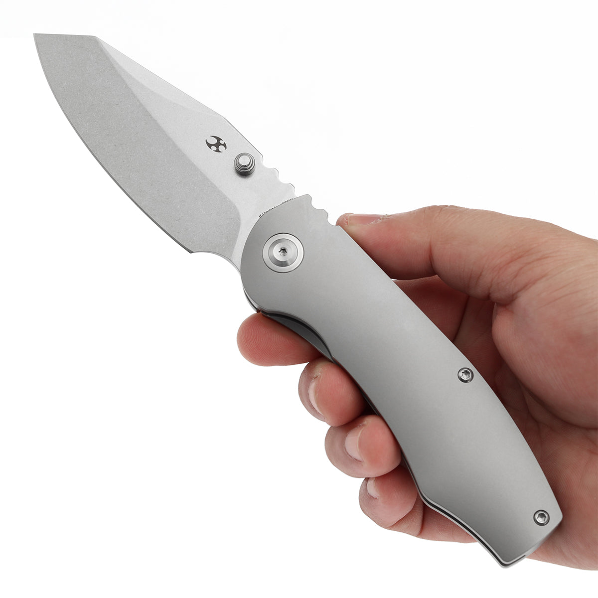 KANSEPT Caveman CPM 20CV钢 钛手柄 K1110A1 钛原色 1700