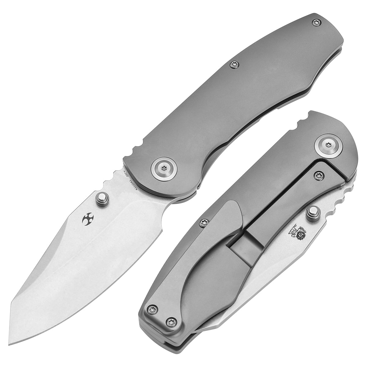 KANSEPT Caveman CPM 20CV钢 钛手柄 K1110A1 钛原色 1700