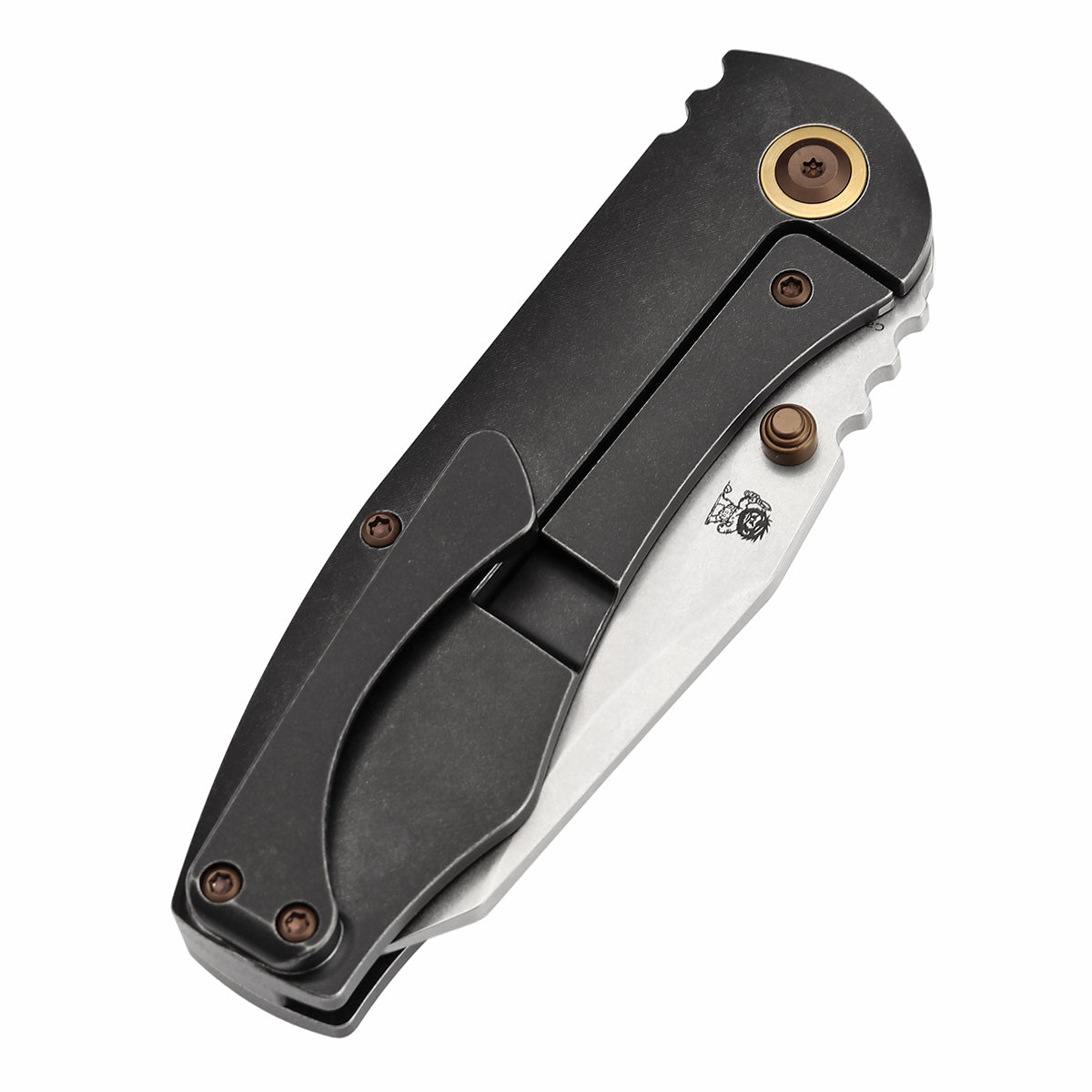 KANSEPT Caveman CPM 20CV钢 钛+碳手柄 K1110B1 黑绿色 1800