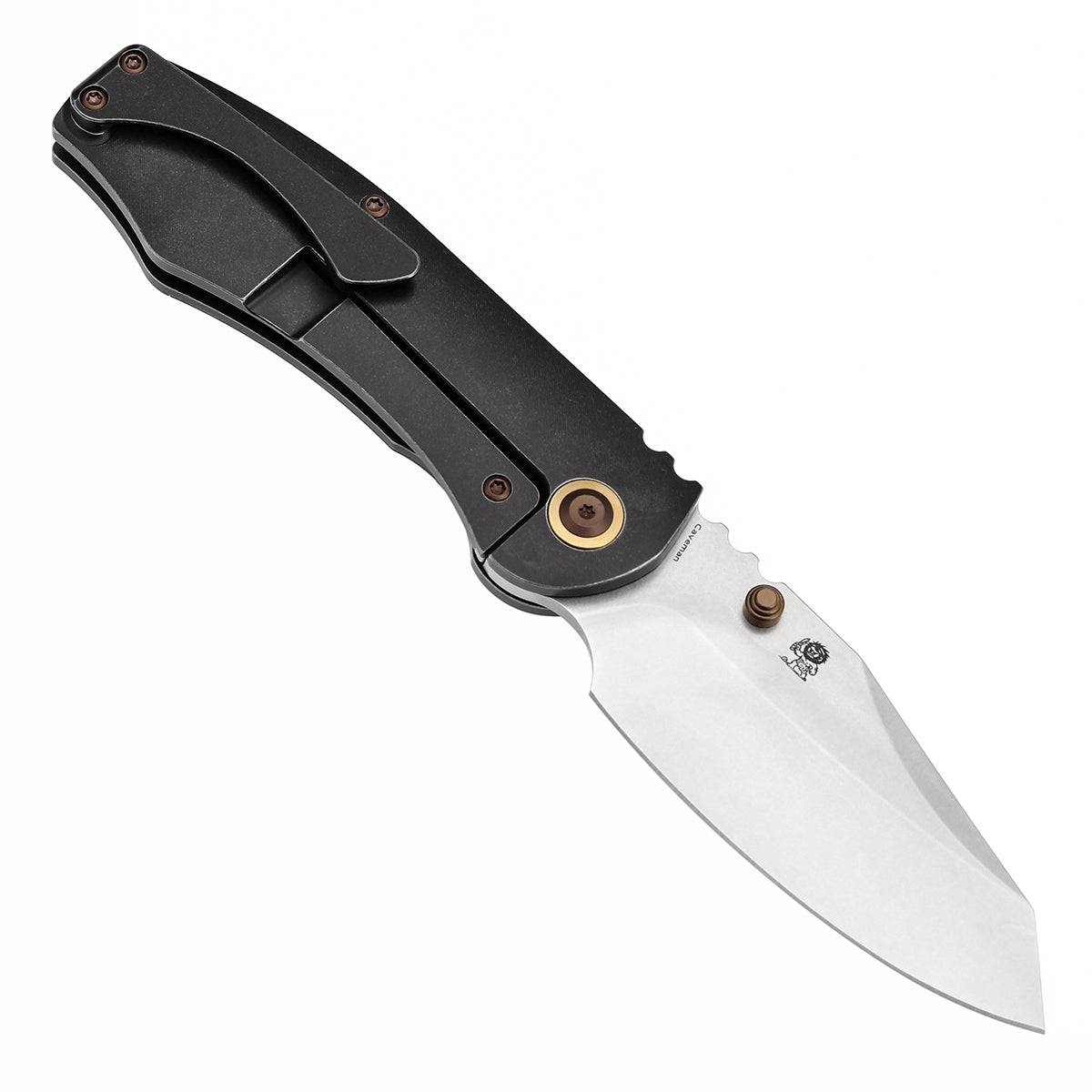 KANSEPT Caveman CPM 20CV钢 钛+碳手柄 K1110B1 黑绿色 1800