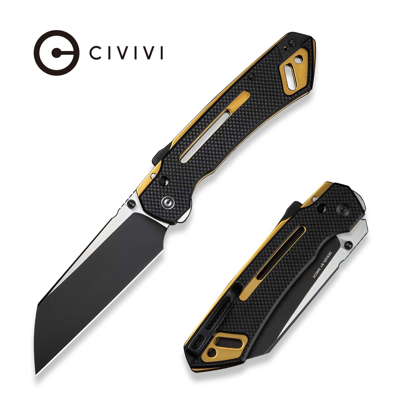 CIVIVI Buster FG Nitro-V钢 G10手柄 C24052-1 黑金色 800