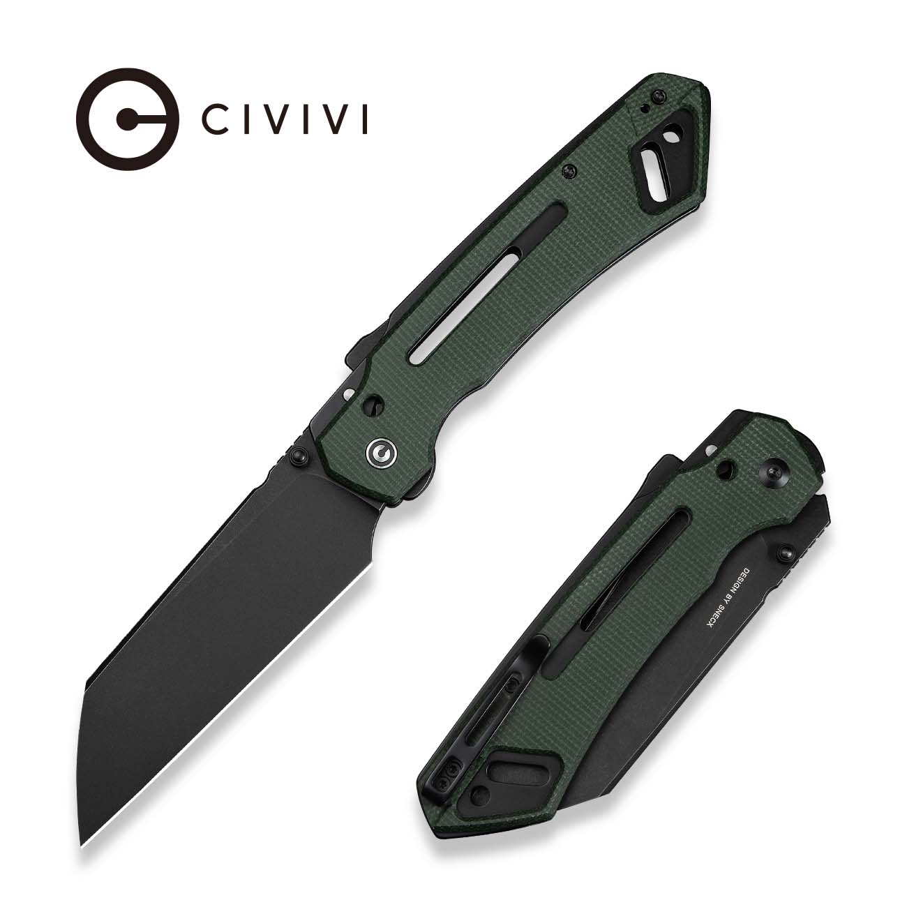 CIVIVI Buster FG Nitro-V钢 Micarta手柄 C24052-3 绿色 860